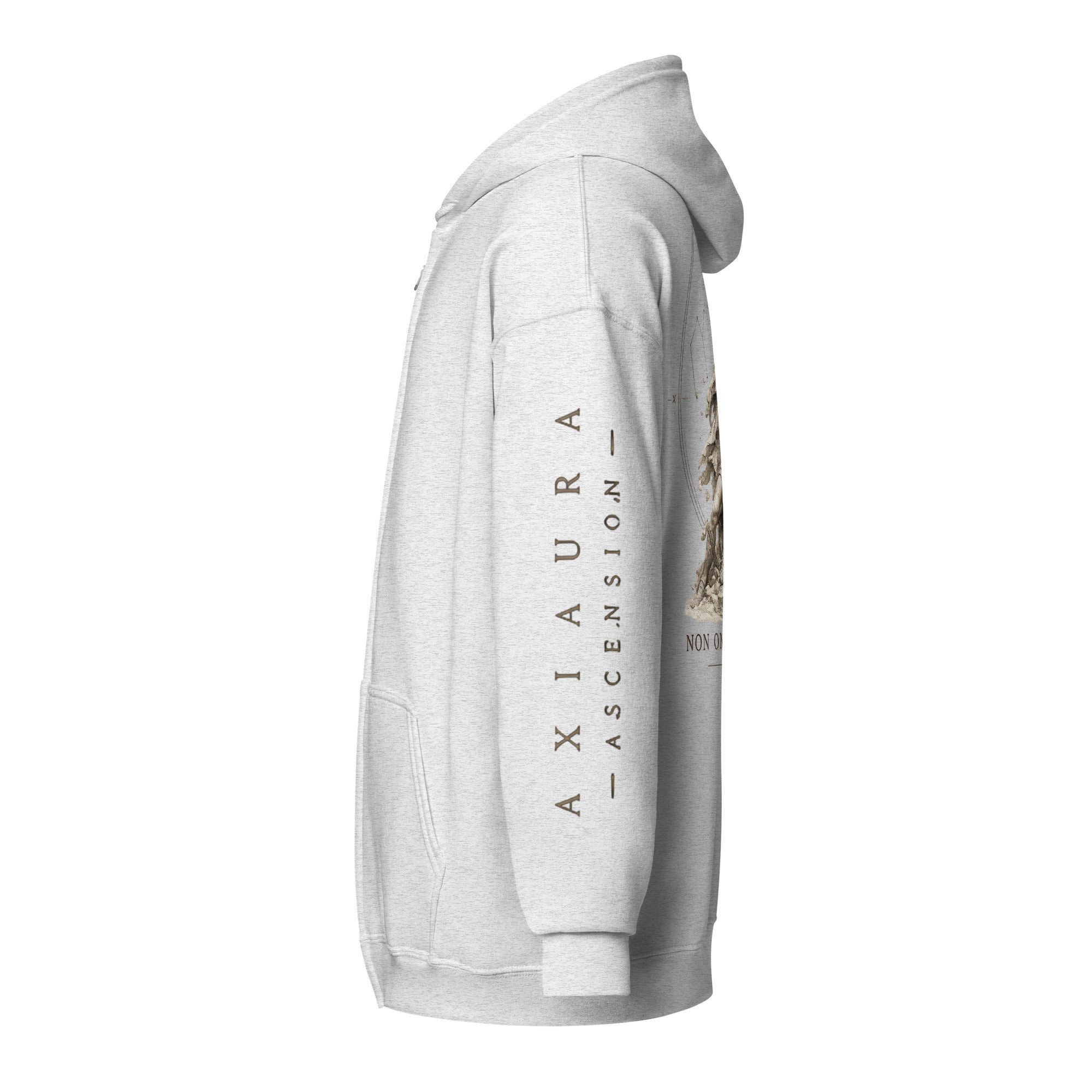 Achilles Zip Hoodie | Axiaura Ascension